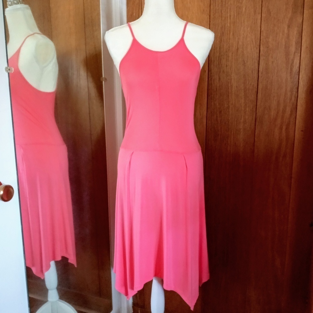 LOVE FIRE Peach Summer Dress Sz L